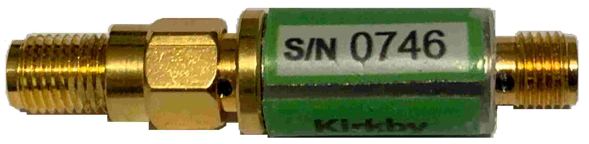 SMA verification attenuator with two female connectors