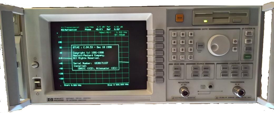 Setup an HP or Agilent 8714 VNA to use a calibration kit